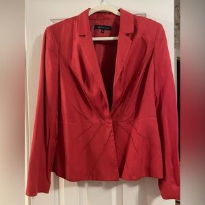 Befodul like-new Anne Klein terracotta blazer with detailing